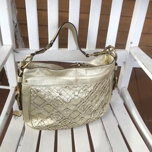 Fabulous Soft gold leather Coach bag. Never worn.